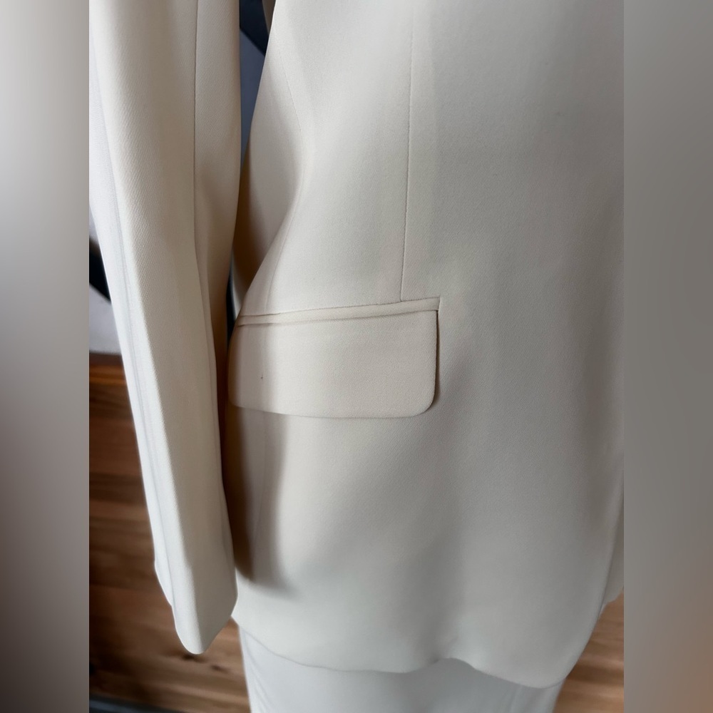 Jones New York petite two piece suit set size 14p preloved color light cream - Picture 3 of 11